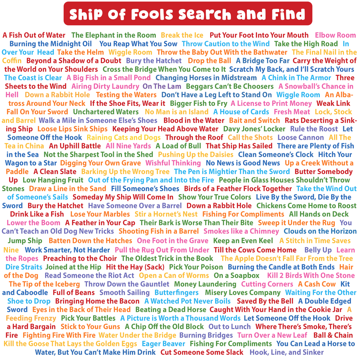 THE FUNNY THINGS WE SAY:  Ship of Fools